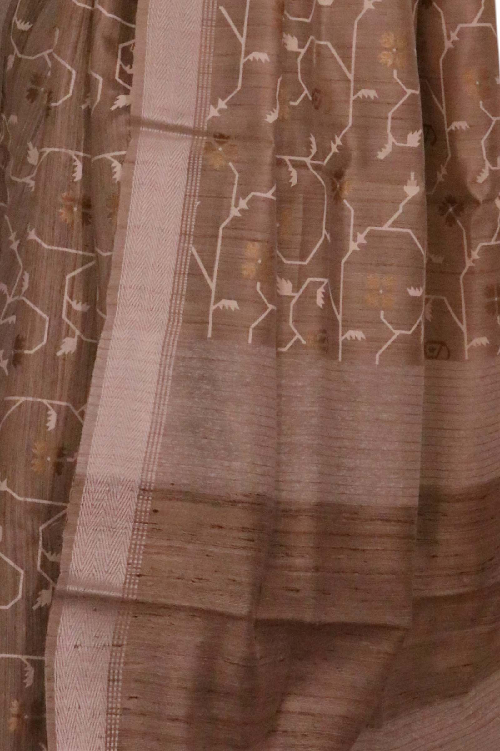 Handloom Pure Tussar Silk Saree AL203713